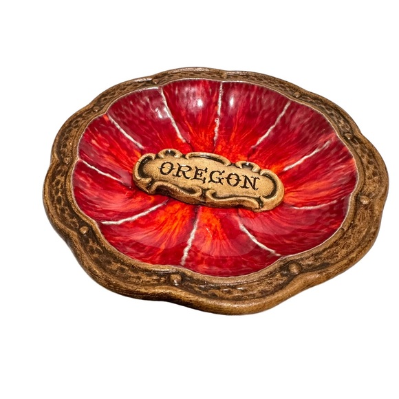 Vintage MCM Treasure Craft Oregon Trinket Dish - Picture 3 of 5